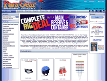 Tablet Screenshot of paragear.com